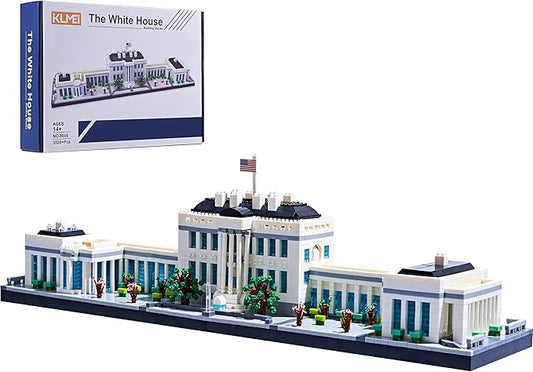 Architecture Sets for Adults White House U.S. Capital Collection Building Kit Micro Blocks Famous Landmark, Mini Bricks Toys Presents for Kids 3520 PCS