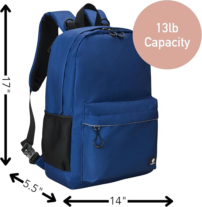 Fenrici Adaptive Backpack for Girls, Boys for All Abilities and Ages; Wheelchair Backpack with Adaptive Design; Perfect for Travel, School, and Everyday Adventure, Navy