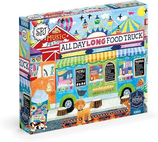 Buffalo Games - All Day Long Food Truck - Stephanie Peterson Jones - 1000 Piece Puzzle for Adults, Sapphire Select - Quality 1000 Pieces Jigsaw Puzzle