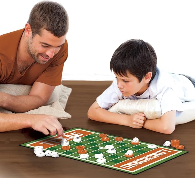 MasterPieces Family Game - NCAA Texas Longhorns Checkers - Officially Licensed Board Game for Kids & Adults