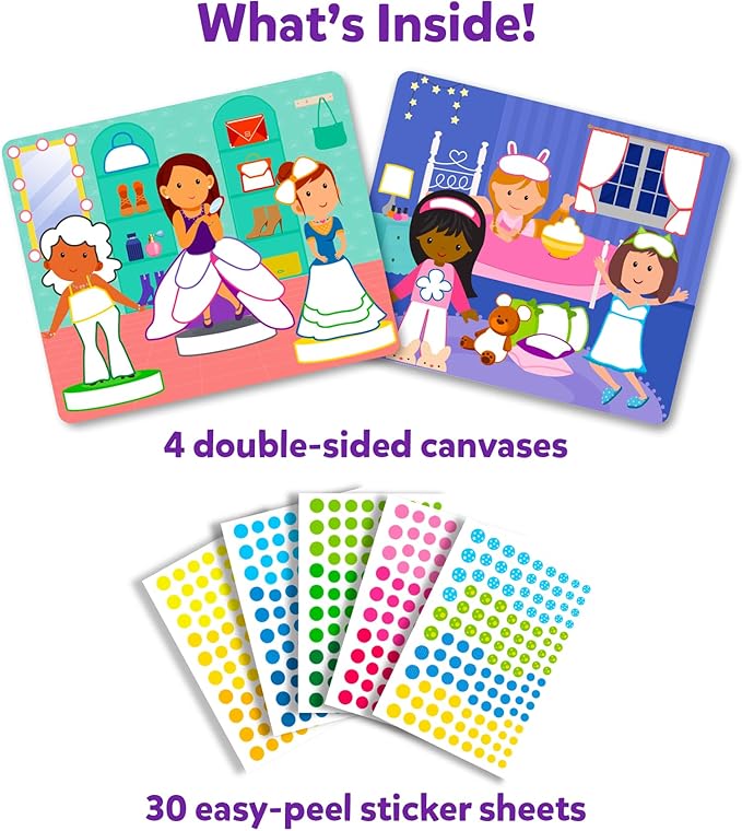 Skillmatics Dot It Sticker Art - Dress Up, Mess-Free Fun for Kids, 500+ Stickers, Craft Kits, DIY Scrapbooking Activity, Travel Toys, Gifts for Boys & Girls Ages 3, 4, 5, 6, 7