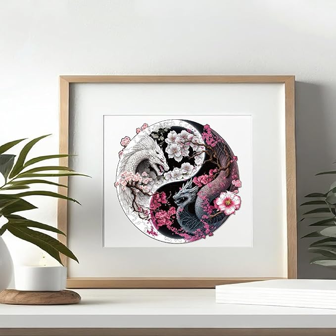 Wooden Puzzles for Adults, Dragon Wood Puzzles 200 Pieces, Irregular Animal Shaped Unique Wooden Jigsaw Puzzles, Creative Ghristmas Gift for Teenagers and Adults