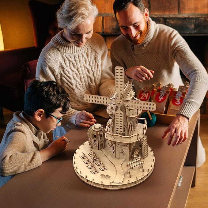 3D Wooden Puzzles for Adults, Wood Crafts Model Building Kits Toys, Brain Teaser Wooden Puzzles Gifts for Adults & Teen (Williams Manor)