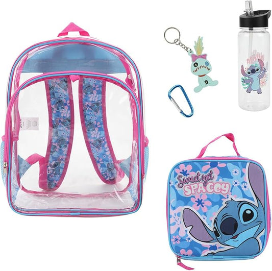 BIOWORLD Womens Kid Lilo & Stitch Backpack Set (Little Kid/Big Kid) Sky Blue 2 Onesize
