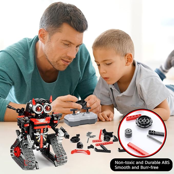 Robot Building Toys STEM Projects for Kids Ages 6-10 8-12 and up, 3 in 1 Remote Control Car Coding Set, Educational Robotics Science Kit, Birthday for Teen Boys Girls