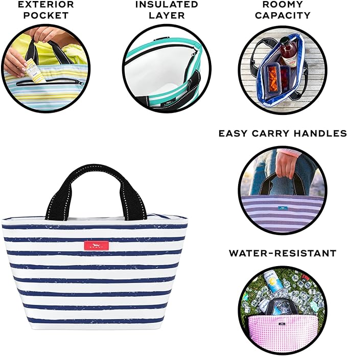 SCOUT Nooner Lunch Bag - Lightweight Insulated Soft Cooler for Women, Teachers, Nurses, Beach, Travel, Pool & Picnic Cooler