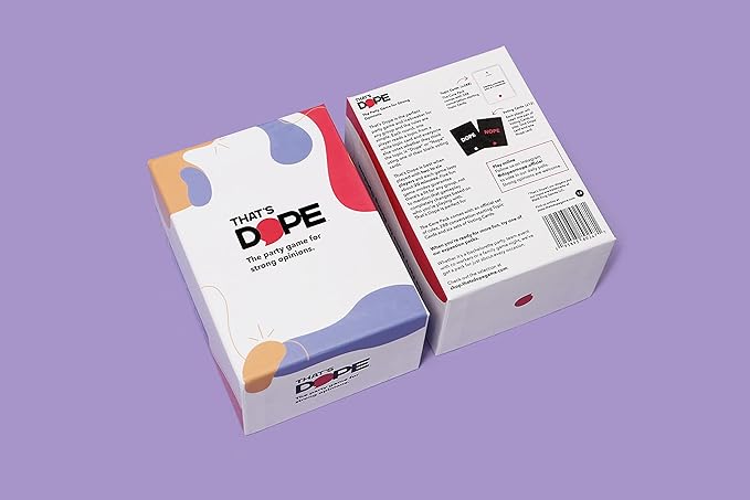 That's Dope: The Party Game for Strong Opinions • Core Pack | 288 Topic Cards, 6 Voting Card Game Set | Fun Adult and Family Party Game