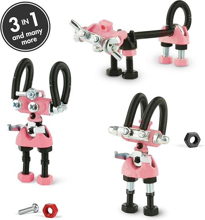 The Off Bits JoyBit Build Your Own Robot Toy Construction Set, Educational Easter Gift Ideas STEM Activities Learning Kit, Creative Build and Play Model Kit Steam Toys for 6 7 8 9 10+ Year Old