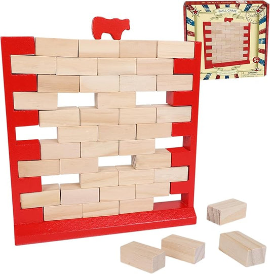 GOTHINK Brick Wall Game, Fun Family Game for Boys and Girls, Develop Skills and Strategy, Perfect for Indoor and Outdoor Parties, Family Game Nights, and More
