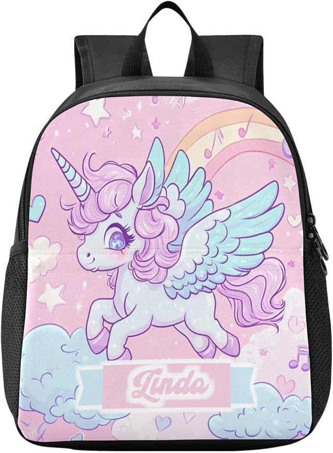 Rainbow Colorful Toddler Backpack for Boys Girls 3-6 Kindergarten Bookbag for Elementary Mini Kids Bookbag for Preschool for Travel School