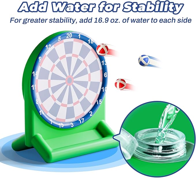 iPlay, iLearn Kids Fun Dartboard Outdoor Toys, Inflatable Dart Board Toss Game, Toddler Backyard Lawn Yard Play, Cool Indoor Family Party Birthday Gift for Ages 3 4 5 6 7 8 Boys Girls Children Teens