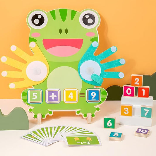 Montessori Toys for Toddlers age 2-4 ,Educational Clock Time Math Manipulatives Number Counting Blocks for Kids ,Preschool Learning Toys 3 4 5 Year Old for Birthday Stocking Stufferas for Boys Girls