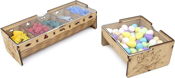 TowerRex Organizer for Wingspan Board Game and European Expansion, Oceania Expansion, Storage Insert, Not for Asia