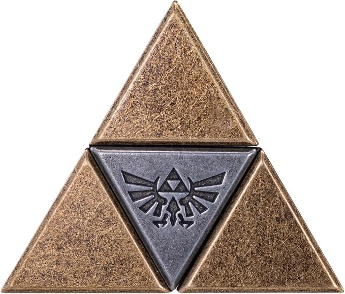 BePuzzled, Legend of Zelda Triforce Hanayama Cast Brain Teaser Mensa Rated Level 5, for Ages 12 and Up