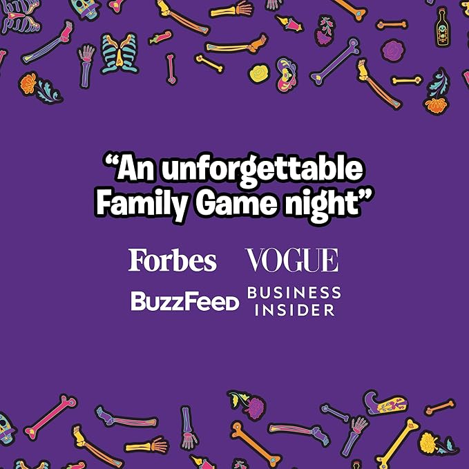 Skelegrams by Uzzle Games – Spell Words with Bone Pieces in This Fast, Cooperative Party Game for Families - Ages 8+, Spelling & Word Game for 3–6 Players