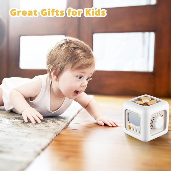 Busy Cube, Toys for 1 Year Old Boy, Montessori Toys for 1+ Year Old, Travel Sensory Toys for Toddlers 1-3, Learning Fine Motor Skills| 1st Birthday Gifts Boy 9 12 Months +