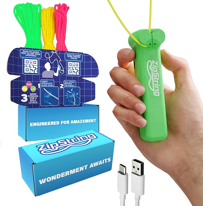 Original - As Seen on Shark Tank - Classic Rope Launcher Toy, Perfect for Kids & Adults - Fly a String Loop in The Air for Endless Tricks & Fun, Wonderment Awaits,Luscious Lime