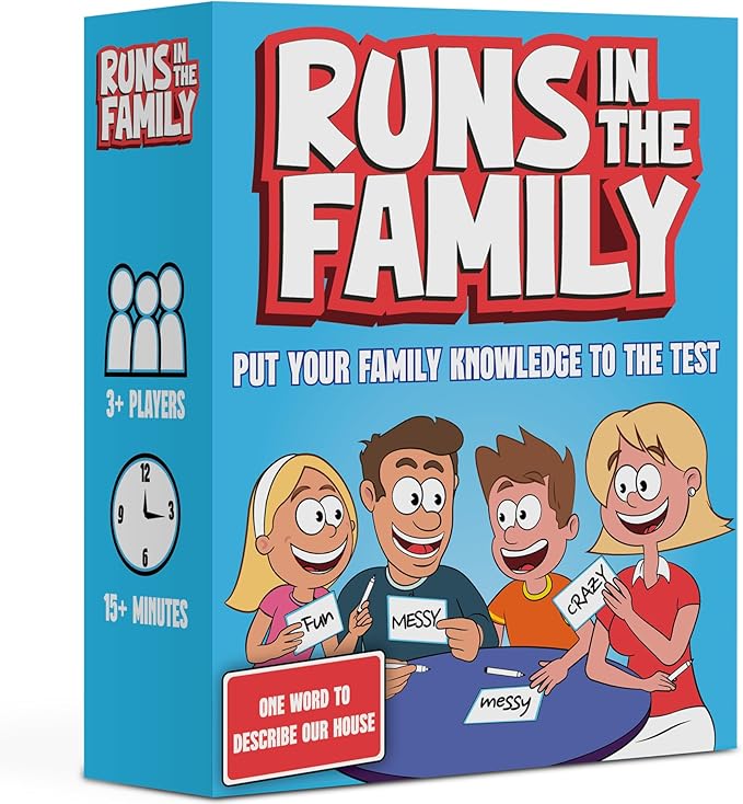 Runs in The Family: Fun Board Games for Family Night - Think Like Your Fam Would - Games for Kids-Adults