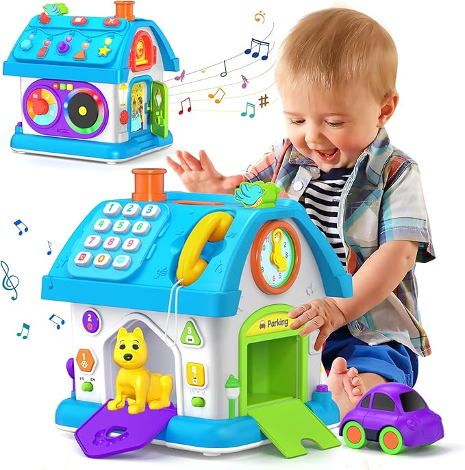 14-in-1 Montessori Toys for 1 Year Old Boy Gifts, Musical Educational Baby Toy 12-18 Month, First Birthday Gift for One Year Old Boy Girl, 1st Present for Toddler 1-2 Age