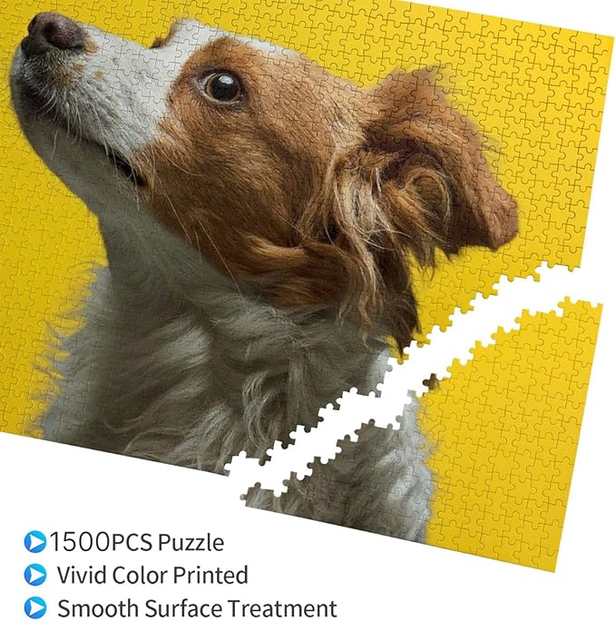 Custom Wooden Jigsaw Puzzles - 120/200/300/500/1000/1500 Piece Photo Gift Sets for Adults & Kids - Pet, Wedding, Family Memory Keepsake