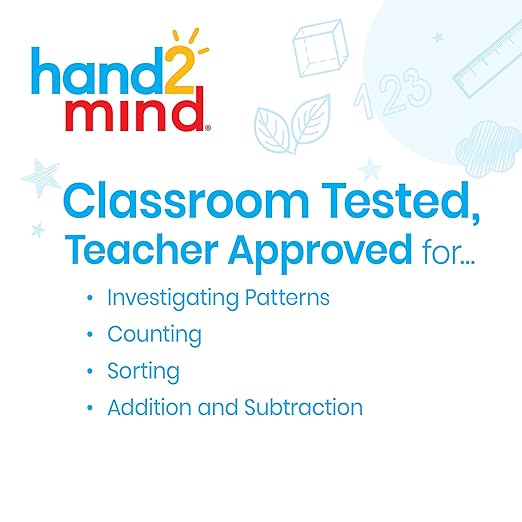 hand2mind Plastic Square Color Tiles, Plastic Bingo Chips, Math Bingo Tokens, Math Manipulatives for Elementary School, Counters for Kids Math, Childrens Counting Manipulatives (Set of 400)