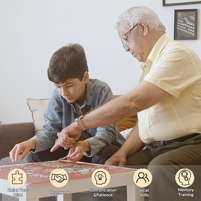 Custom Puzzle, Personalized Puzzle from Photos, Customized Puzzle 120/200/300/500/1000/1500 Pieces for Family, Christmas, Pet, Birthday, Wedding Gift