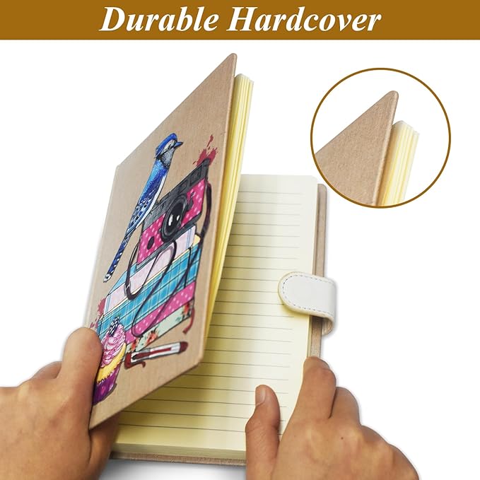 Blue Jay Journal for Girls - Gift for Teen, Kids - Diary with Pen & Magnetic Closure, 192 Pages for Writing, 5.3"x7.5" Hardcover Lined Notebook
