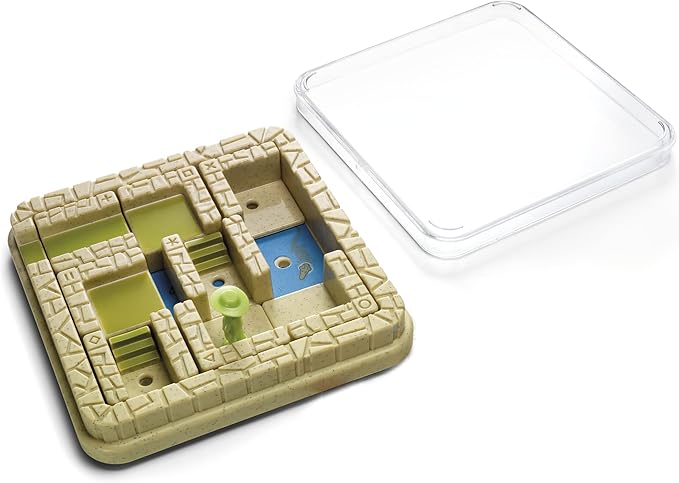 SmartGames Temple Trap Cognitive Skill-Building Travel Game with Portable Case Featuring 60 Challenges for Ages 7 - Adult