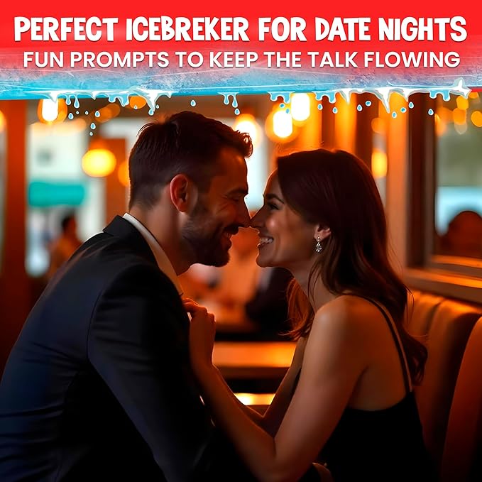 QUOKKA Couples Conversation Games for Date Night - Fun Couple Card Game with 500+ Questions - Perfect Icebreaker Game for Adults & Date Night Games for New or Married Couples I Travel Version