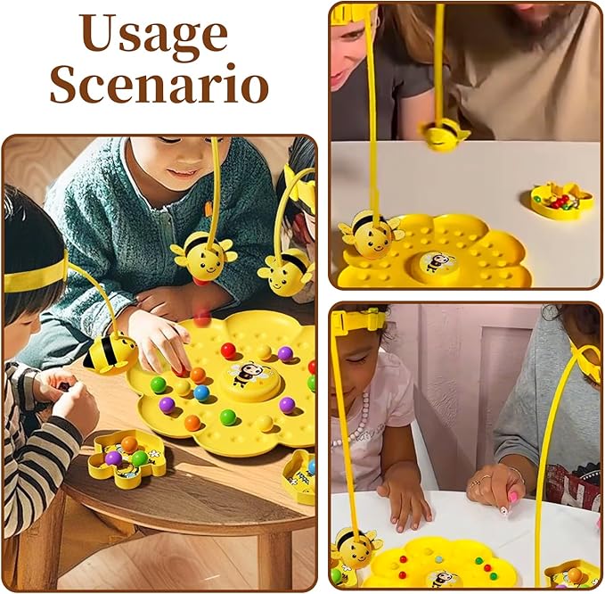 Funny Family Night Party Board Games for Kids and Adults, Meroqeel Bee Magnetic Toy Fun Family Games 2025 for Kids Ages 4 and up