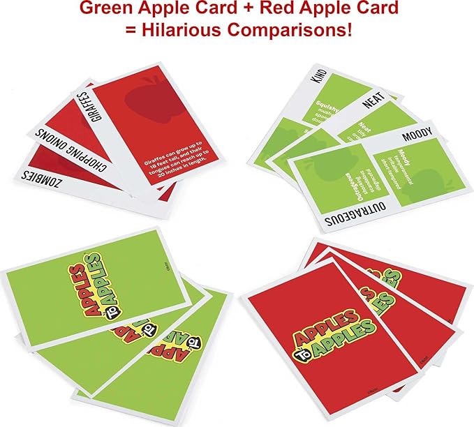 Mattel Games Apples to Apples Party in a Box Family Game with More Than 500 Cards for Game Nights & Parties