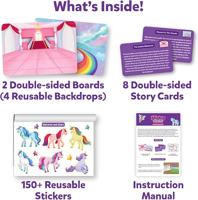 Skillmatics Activity Kit - Creative Storytelling & Skill Building with 150+ Reusable Stickers, Educational, Mess-Free Fun, Preschool & Kindergarten Toy, Gifts for Kids Ages 3, 4, 5, 6, 7