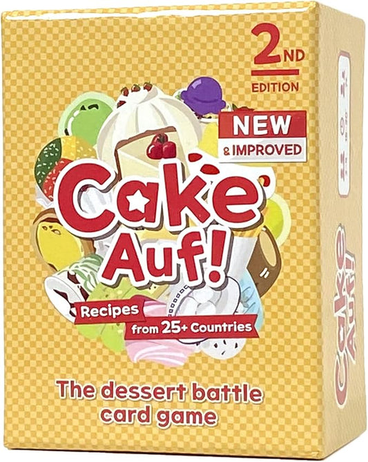Cake Auf! Card Game | Dessert-Themed Fun Family Card Game | Easy-to-Learn and Fast-Paced | Great for Kids, Teens and Adults | 2-4 Players