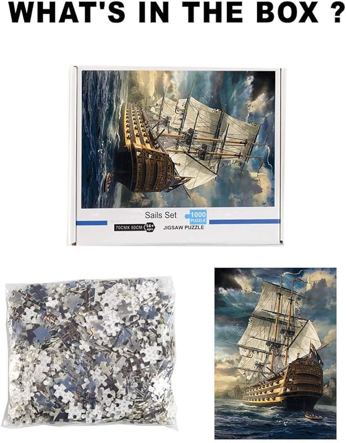 1000 Piece Jigsaw Puzzle, The Great Voyage Puzzle for Adults and Kids Children Educational Toys (The Great Voyage)