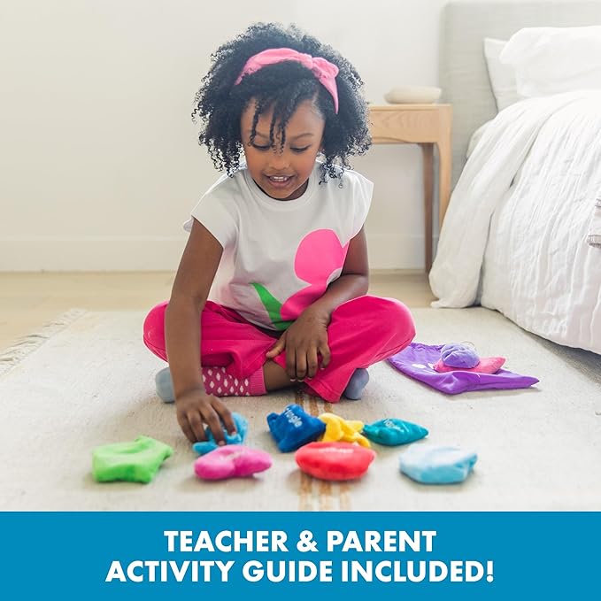 Educational Insights Shapes Bean Bags - Toddler Learning Toys, Learn Shapes and Colors, Shape Sorting Toys for Toddlers, Preschool Classroom Must Haves, Tactile Manipulatives for Kids Ages 3+