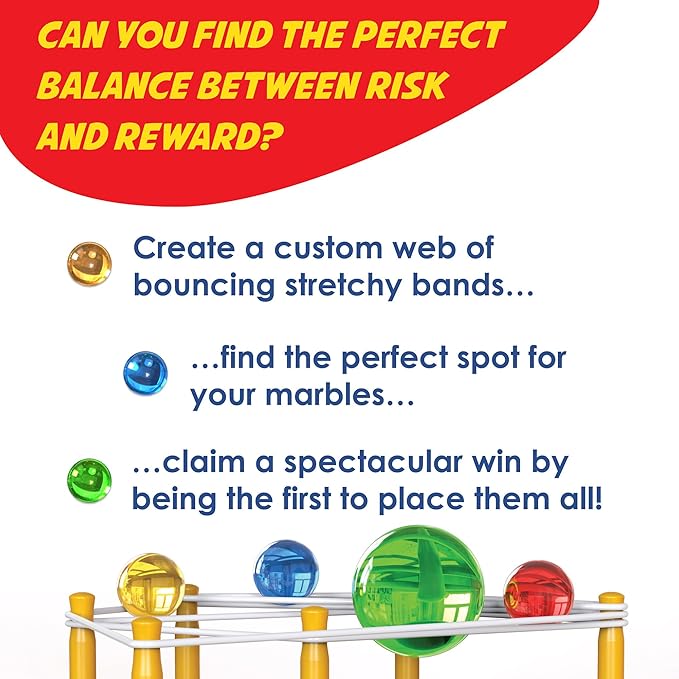 MindWare Tightrope Strategy Board Game, Fun for Classrooms, 2-4 Players, 20 Min Play Time, Ages 6 & Up