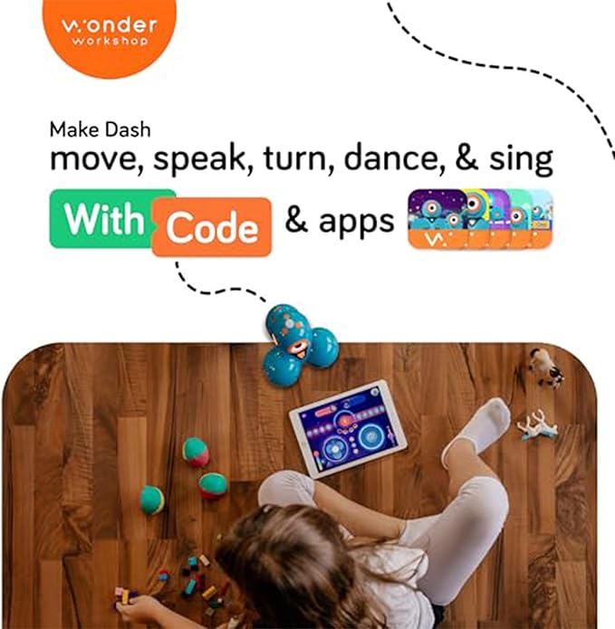 Dash Robot - Coding Robots for Kids 6+ - Voice Activated STEM Robot Toys - Interactive, Educational & Programmable