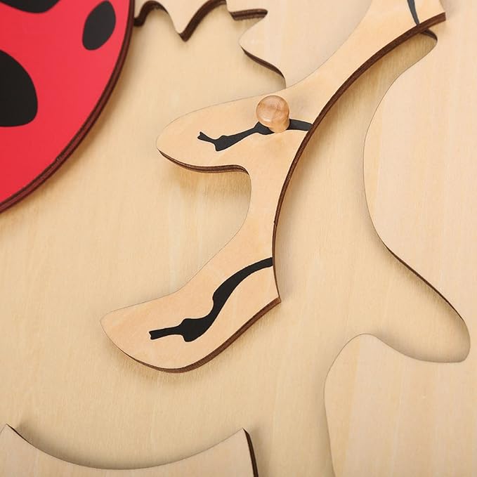MEYOR Montessori Lady Bug Puzzle for Early Preschool Education Learning Toy