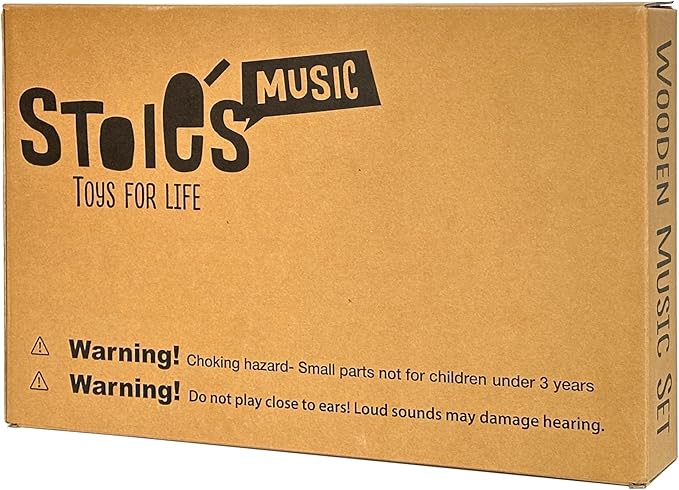 Stoie's Owl Drum Set for Babies and Toddlers 3-5 Years Old- Wooden Percussion Musical Instruments for Kids with Cymbals, Tambourines, Drumsticks, Durable, Safe to Play, Clear Sound, Easy-to asseble