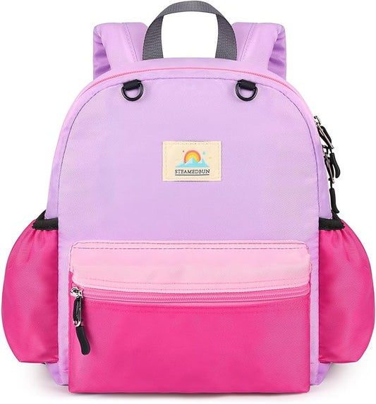 STEAMEDBUN Toddler Backpack for Girls 2-4: Preschool Kindergarten Backpacks - 12 inch Daycare Backpack