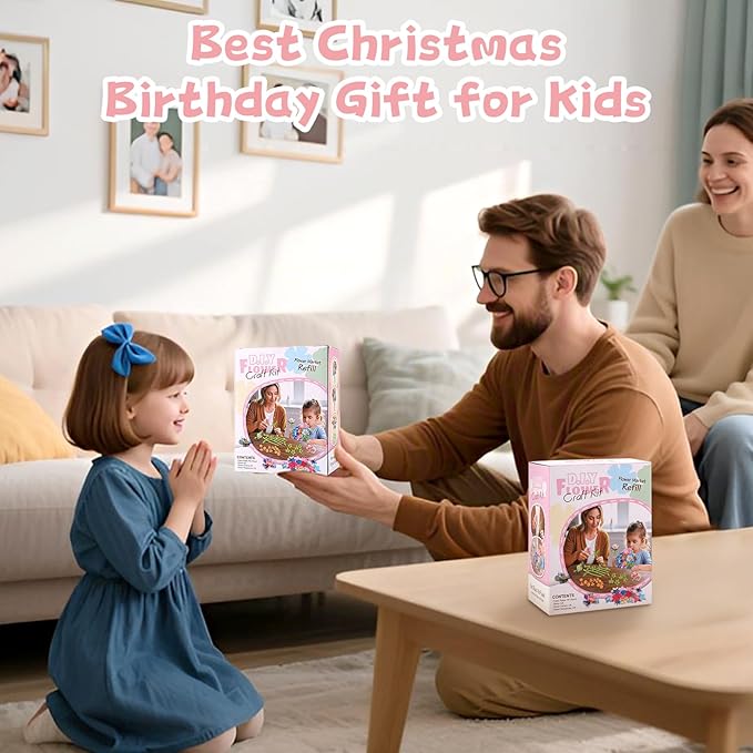 M SANMERSEN Toys Accessories Flower Bouquet Craft Kits Accessories for Making Flowers, DIY Arts & Crafts Accessories-Flowers Market Toy Parts for Kids Toddler Ages 4 5 6 7 8 Year Old Boys