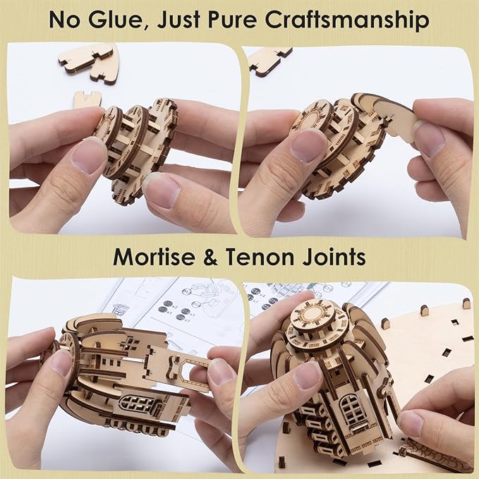 3D Wooden Puzzles for Adults, Wood Crafts Model Building Kits Toys, Brain Teaser Wooden Puzzles Gifts for Adults & Teen (Williams Manor)