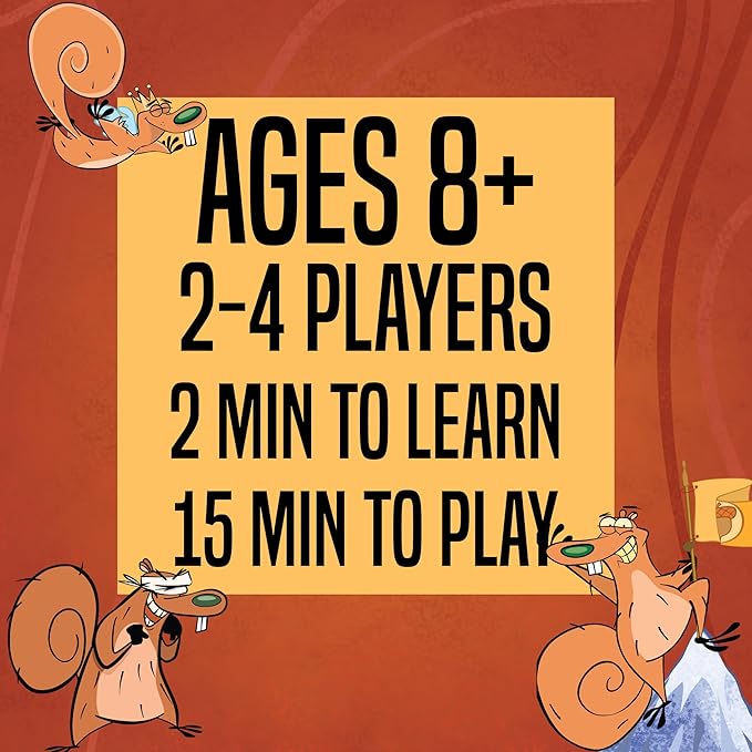 da Vinci's Room Squirrel Smackdown - The Fast Paced Family Card Game for 2-4 Players | Fun Card Games for Teens, Kids 8-12, or Adults (Original Edition)
