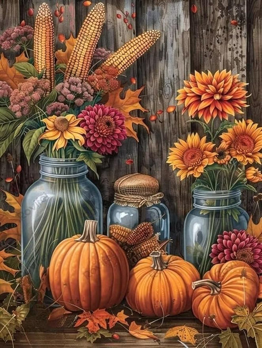 Farm Flowers Puzzles for Adults 500 Pieces, Thanksgiving Day Puzzles for Kids Children, Personalized Puzzles - for Room Decor Home Decor Fall Decor - Gifts for Women 20x15 inch