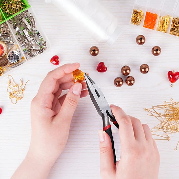 MONVICT Jewelry Making Supplies Kit - 24 + 845 Pcs Jewelry Making Tools for Repair, Crafting, Earring, Ring, and Beading