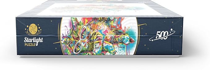 MyPuzzle Lazy Cat - Premium 500 Piece Jigsaw Puzzle for Adults