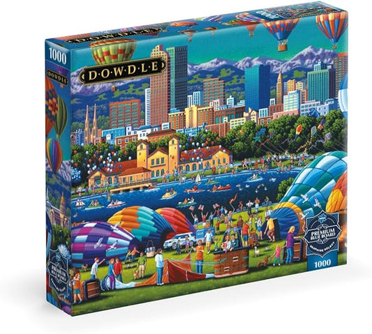 Buffalo Games - Sapphire Select- Eric Dowdle - Balloon Spectacular - 1000 Piece Jigsaw Puzzle – Challenging & Fun – Blue Core Puzzle Board – Giftable Display Box - Full Size Poster Included
