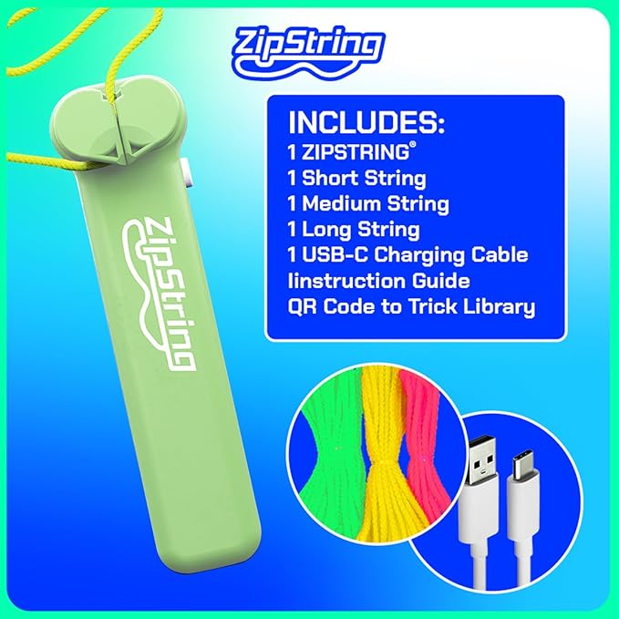 Original - As Seen on Shark Tank - Classic Rope Launcher Toy, Perfect for Kids & Adults - Fly a String Loop in The Air for Endless Tricks & Fun, Wonderment Awaits,Luscious Lime