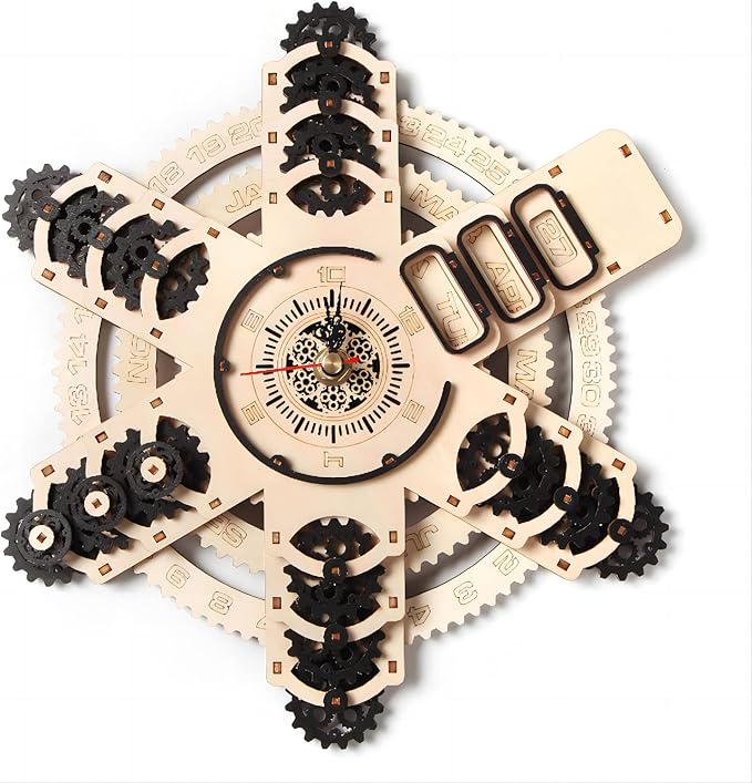 3D Wooden Puzzles Calendar Model Kits, Brainteaser and Puzzle for Christmas/Birthday,Gifts for Adults and Teens to Build Combination