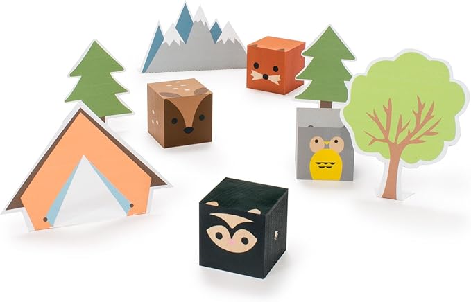 Uncle Goose Cubelings Forest - Made in The USA